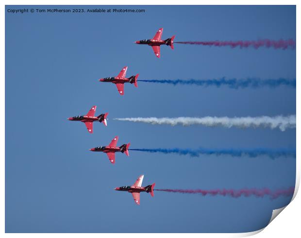 Red Arrows: The UK's Flying Ambassadors Print by Tom McPherson