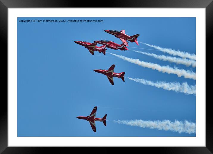 The Red Arrows: Britain's Airborne Ambassadors Framed Mounted Print by Tom McPherson