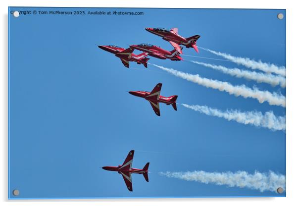The Red Arrows: Britain's Airborne Ambassadors Acrylic by Tom McPherson