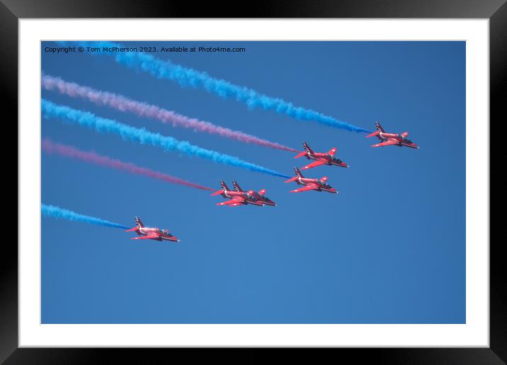 Red Arrows' Aerial Ballet Framed Mounted Print by Tom McPherson