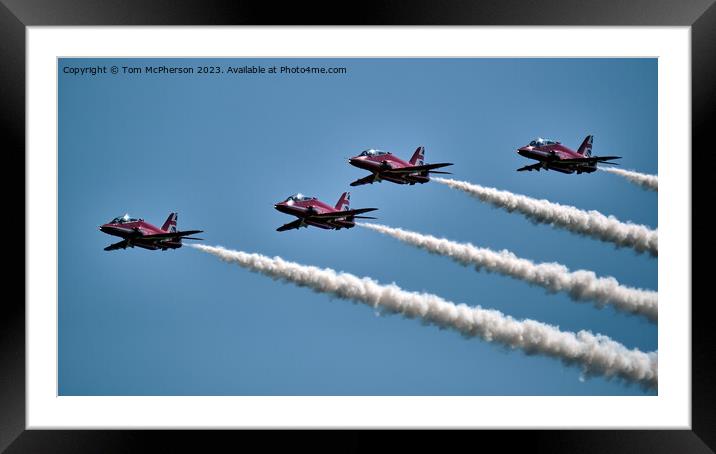 'Precision in Motion: The Red Arrows' Framed Mounted Print by Tom McPherson