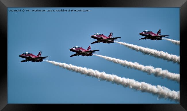 'Precision in Motion: The Red Arrows' Framed Print by Tom McPherson