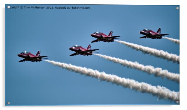 'Precision in Motion: The Red Arrows' Acrylic by Tom McPherson
