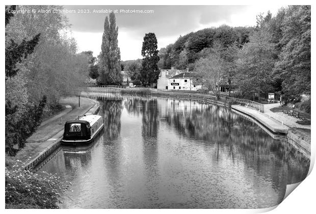 Sprotbrough Canal  Print by Alison Chambers
