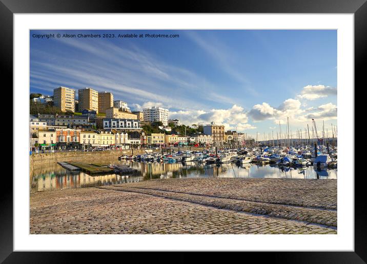 Torquay and the English Riviera  Framed Mounted Print by Alison Chambers
