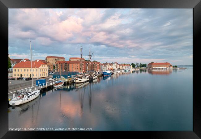 Sönderborg Harbour View Framed Print by Sarah Smith