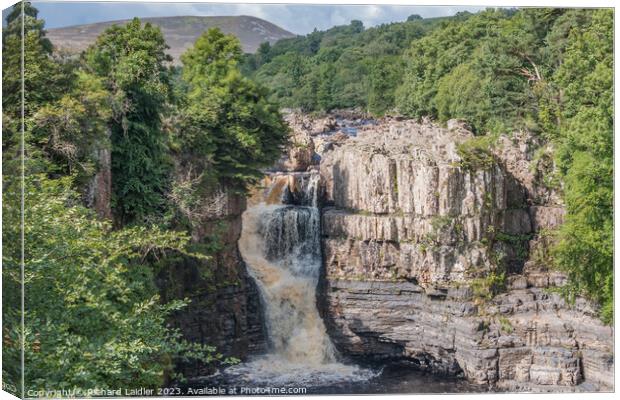 Summer Morning at High Force Waterfall, Teesdale (2) Canvas Print by Richard Laidler