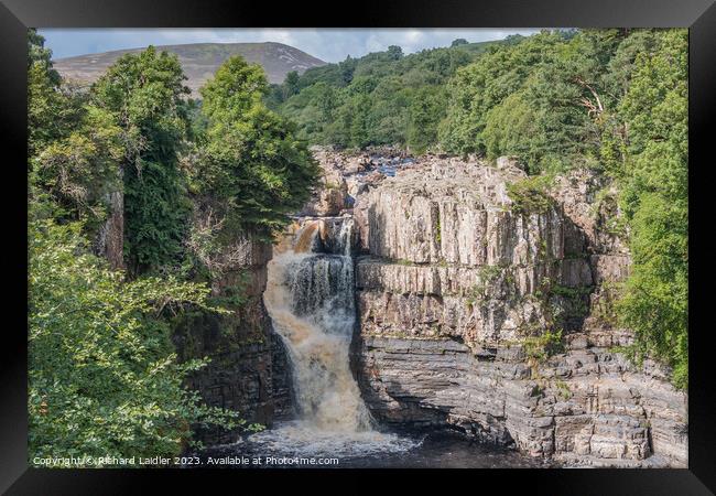 Summer Morning at High Force Waterfall, Teesdale (2) Framed Print by Richard Laidler