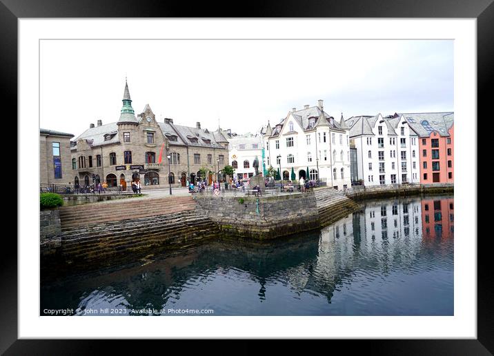 Alesund town Norway Framed Mounted Print by john hill