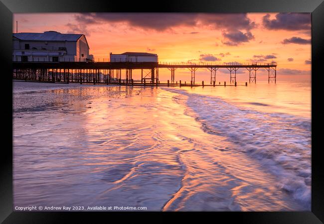 Sunrise at Bognor Pier  Framed Print by Andrew Ray