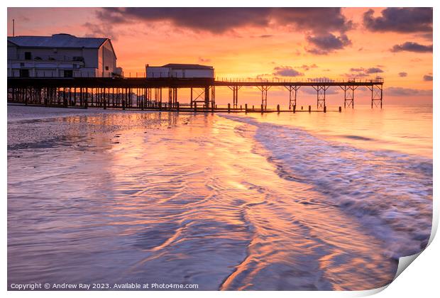 Sunrise at Bognor Pier  Print by Andrew Ray