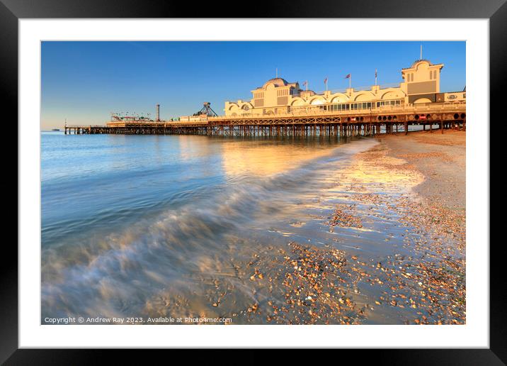 Morning at Southsea Pier  Framed Mounted Print by Andrew Ray