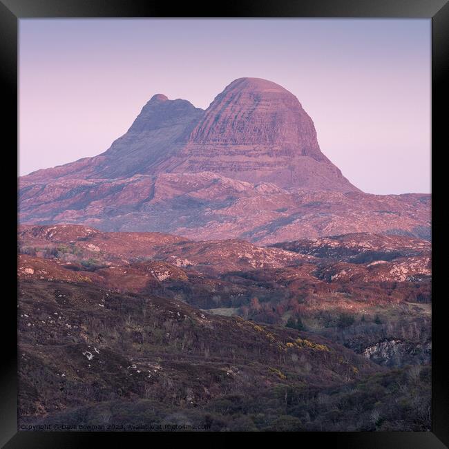 Suilven Framed Print by Dave Bowman