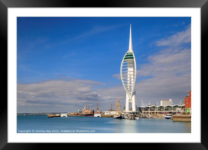 Towards the Spinnaker Tower (Portsmouth) Framed Mounted Print by Andrew Ray