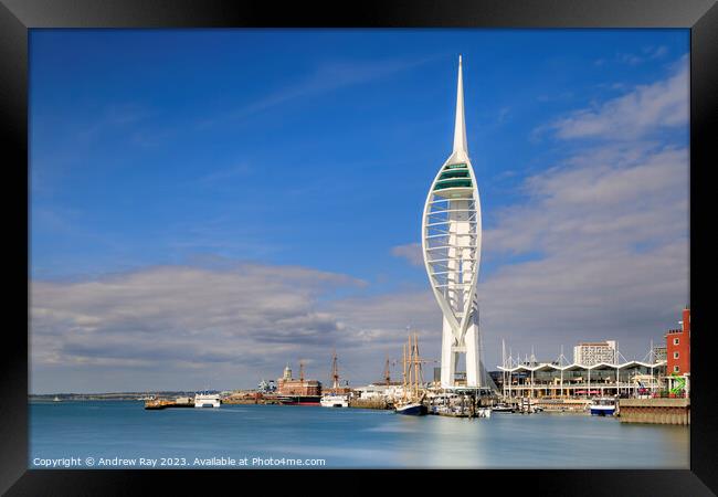Towards the Spinnaker Tower (Portsmouth) Framed Print by Andrew Ray