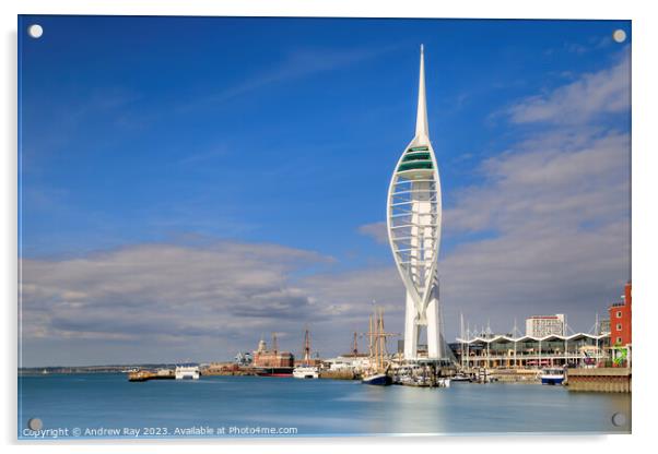 Towards the Spinnaker Tower (Portsmouth) Acrylic by Andrew Ray
