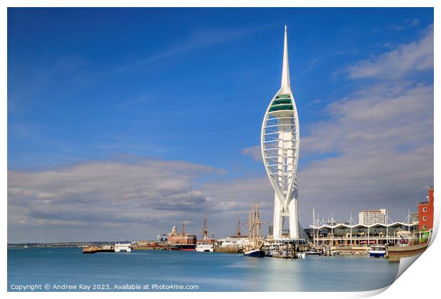 Towards the Spinnaker Tower (Portsmouth) Print by Andrew Ray