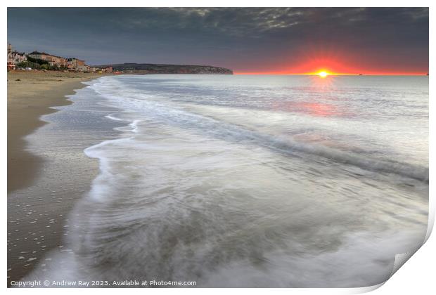 Sunrise at Sandown Print by Andrew Ray