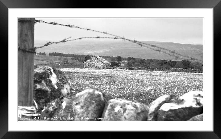 Desolate Barn Framed Mounted Print by Phil Parker