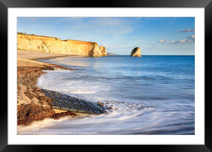Freshwater Bay slipways Framed Mounted Print by Andrew Ray