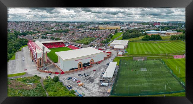 Oakwell Stadium Panorama Framed Print by Apollo Aerial Photography