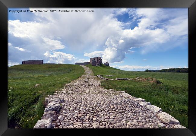 Enigmatic Duffus Castle: Scotland's Medieval Relic Framed Print by Tom McPherson