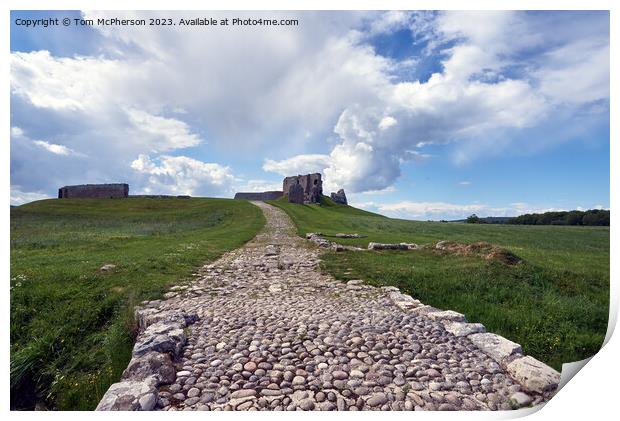 Enigmatic Duffus Castle: Scotland's Medieval Relic Print by Tom McPherson