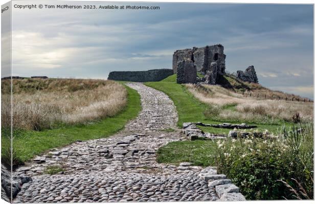 Ancient Duffus Castle, Laich of Moray Canvas Print by Tom McPherson