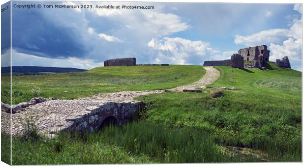 Duffus Castle: Testament of Medieval Might Canvas Print by Tom McPherson
