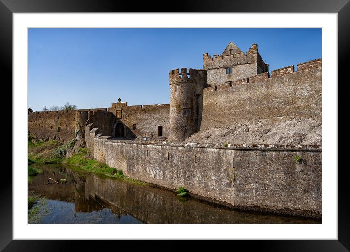 Medieval Cahir Castle In Ireland Framed Mounted Print by Artur Bogacki