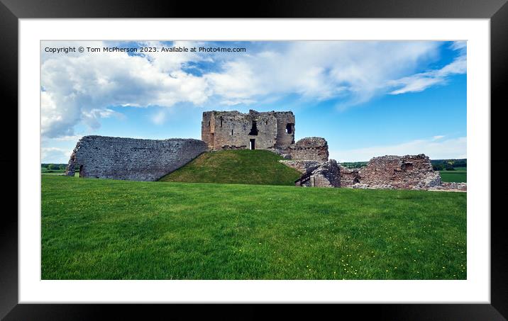 Duffus Castle Framed Mounted Print by Tom McPherson