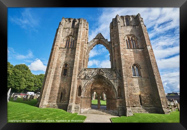 Ancient Elgin Cathedral: Scotland's Sanctified Rel Framed Print by Tom McPherson