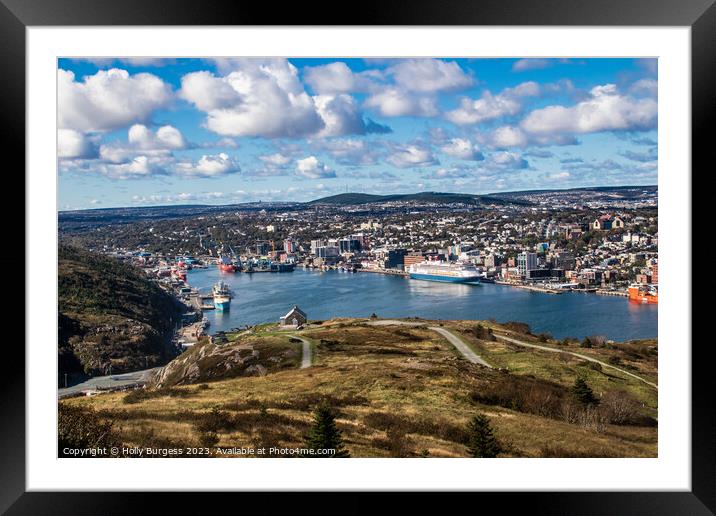 St. Johns: A Canvas of Urban Charm and Nature's Sp Framed Mounted Print by Holly Burgess