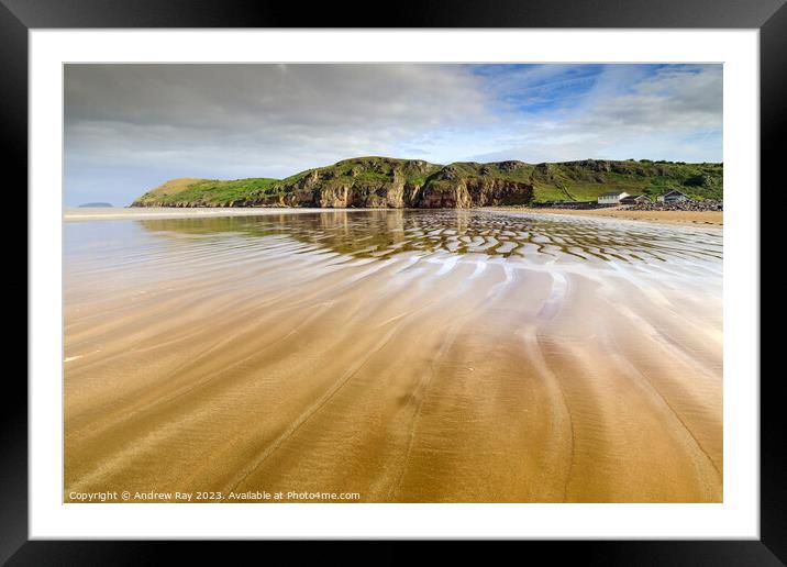 Towards Brean Down Framed Mounted Print by Andrew Ray