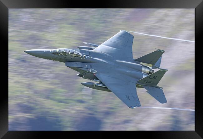 A F15 low level Framed Print by Rory Trappe