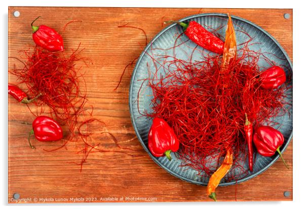 Hot pepper spice. Acrylic by Mykola Lunov Mykola