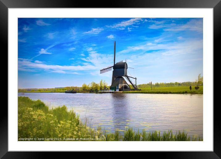 A mill that makes a difference - CR2305-9303-ABS Framed Mounted Print by Jordi Carrio
