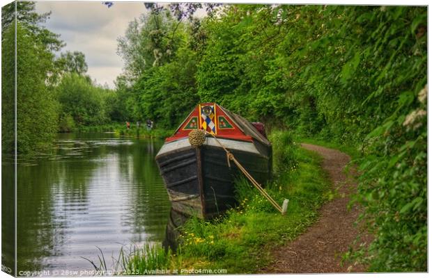 Timeless Solitude by The Canal. Canvas Print by 28sw photography
