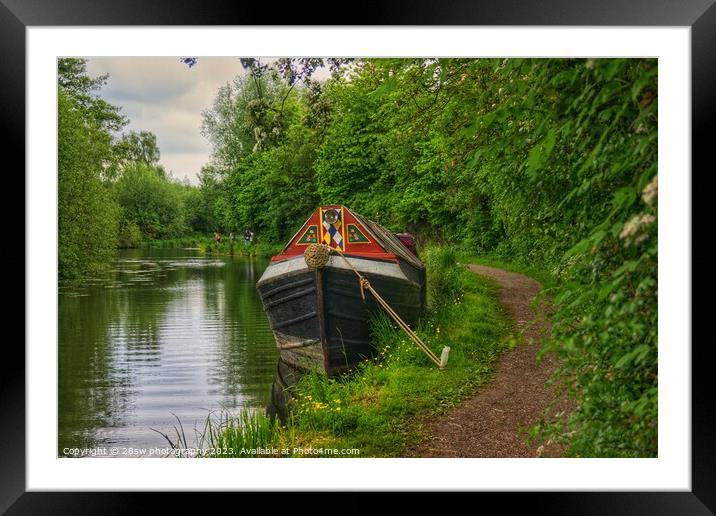 Timeless Solitude by The Canal. Framed Mounted Print by 28sw photography