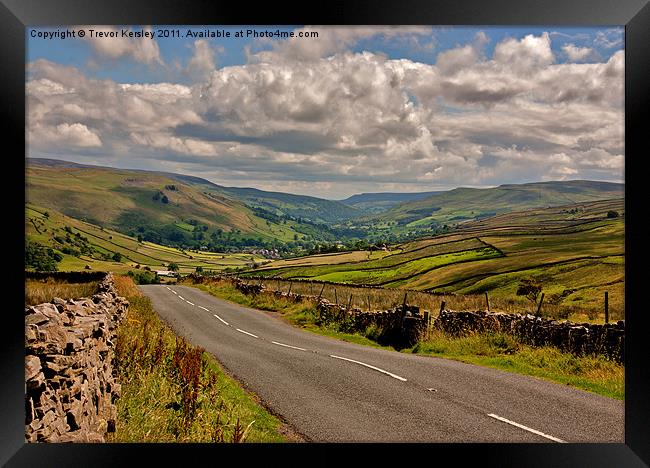 Road to the Dales Framed Print by Trevor Kersley RIP