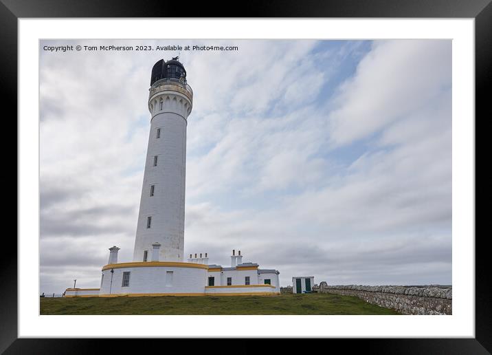 Covesea Lighthouse: Scotland's Timeless Beacon Framed Mounted Print by Tom McPherson