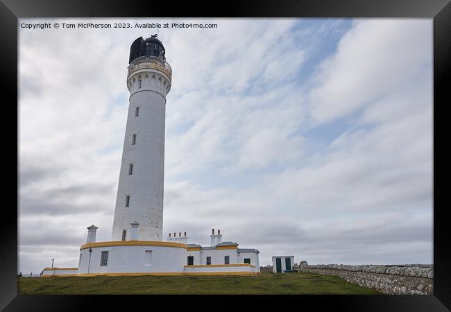 Covesea Lighthouse: Scotland's Timeless Beacon Framed Print by Tom McPherson