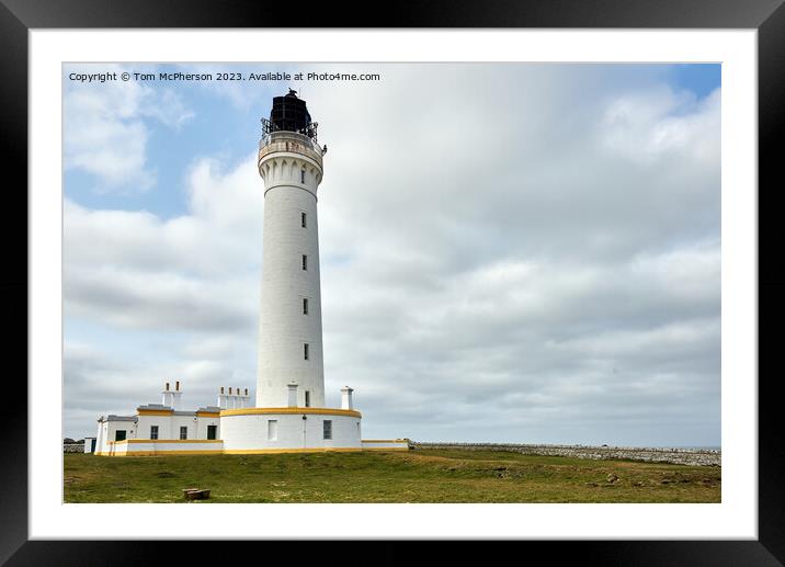 Covesea Lighthouse: Beacon of Northern Scotland Framed Mounted Print by Tom McPherson