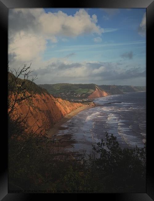 View towards Sidmouth Framed Print by Charles Powell