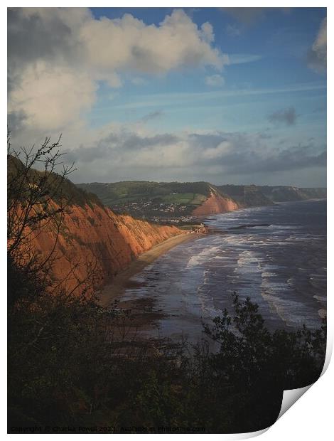 View towards Sidmouth Print by Charles Powell