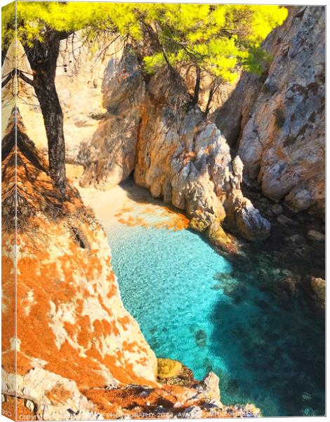 Skopelos Island, Greece Canvas Print by EMMA DANCE PHOTOGRAPHY