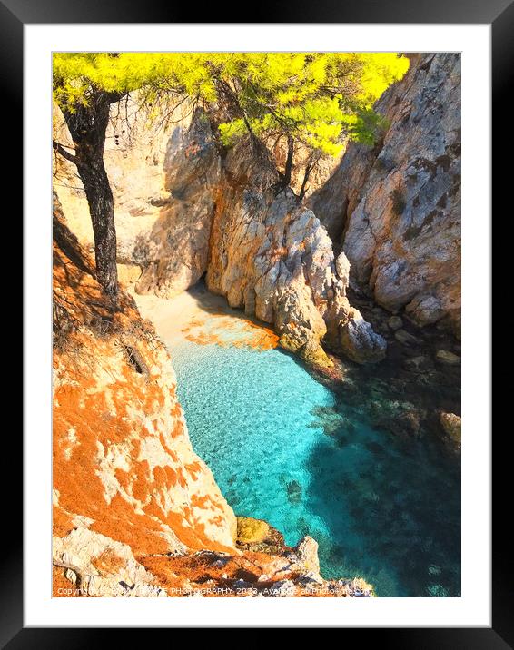 Skopelos Island, Greece Framed Mounted Print by EMMA DANCE PHOTOGRAPHY