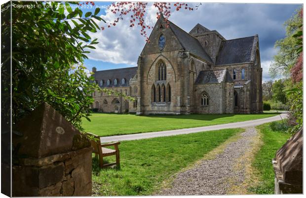 Pluscarden Abbey: Sanctuary of Divine Solitude Canvas Print by Tom McPherson