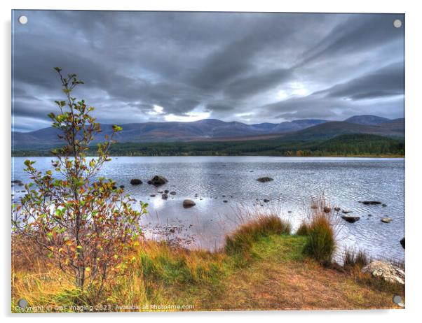 Loch Morlich & Cairngorm Mountains Scottish Highlands Acrylic by OBT imaging
