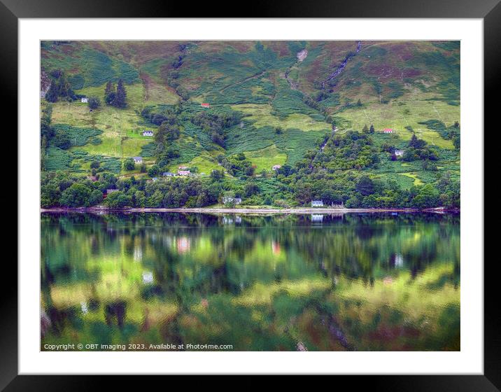 Loch Broom Nr Ullapool North West Scottish Highlan Framed Mounted Print by OBT imaging